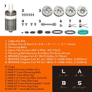 بخاخ BP MODS LABS RTA سعة 2.7 مل